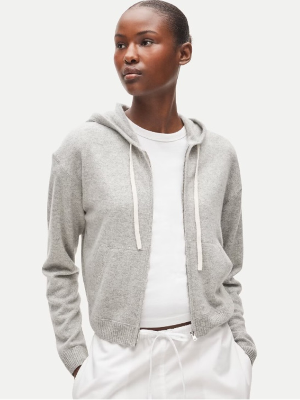 J crew Cashmere full-zip hoodie